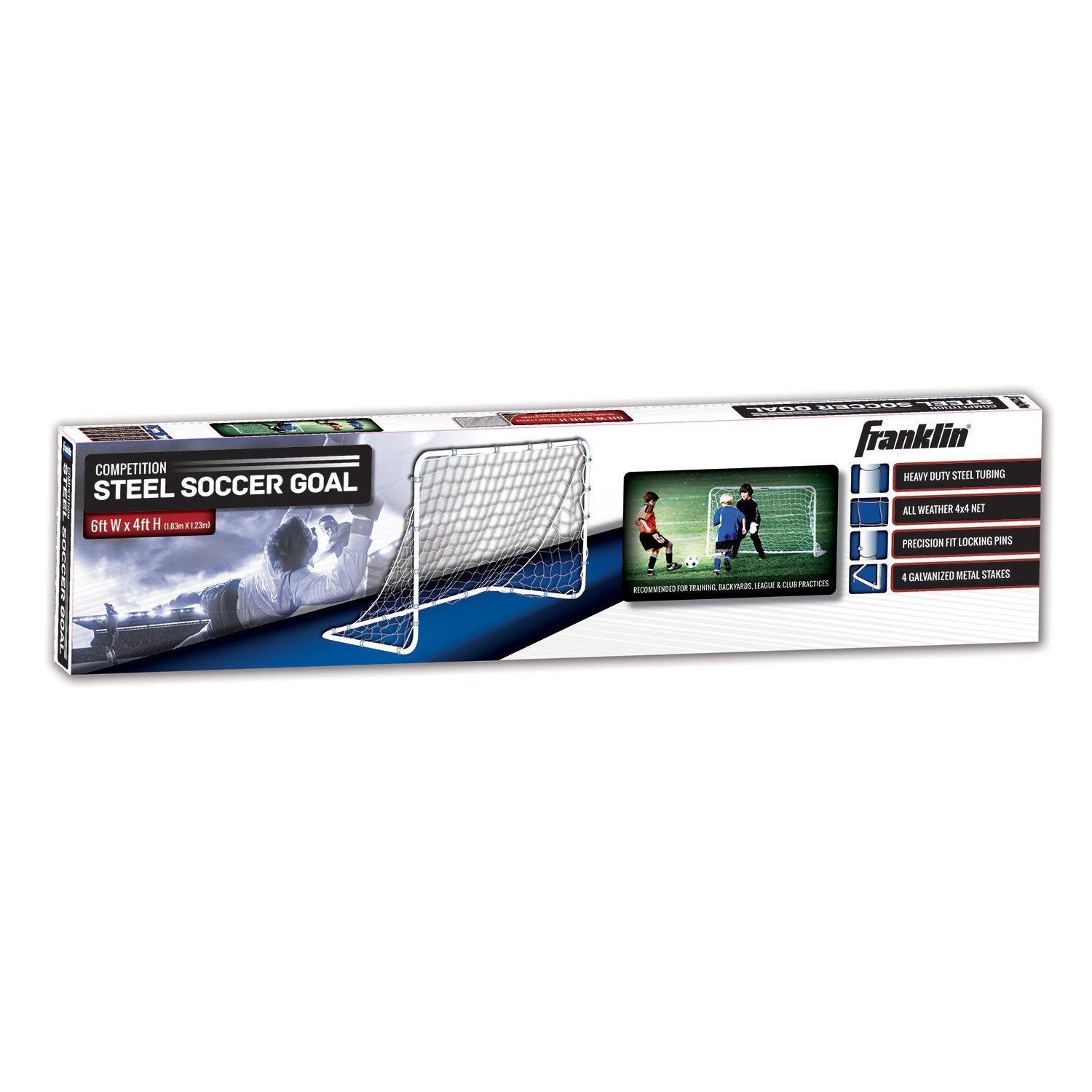 Franklin COMPETITION STEEL SOCCER GOAL - 6' X 4' - Image 3