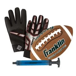 Franklin JUNIOR FOOTBALL AND RECEIVER GLOVE SET