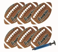 Franklin JUNIOR SIZE GRIP RITE® FOOTBALL 6 PACK