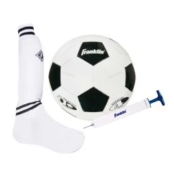 Franklin KIDS SOCCER BEGINNER SET WITH BALL, SHIN GUARDS, SOCKS AND PUMP