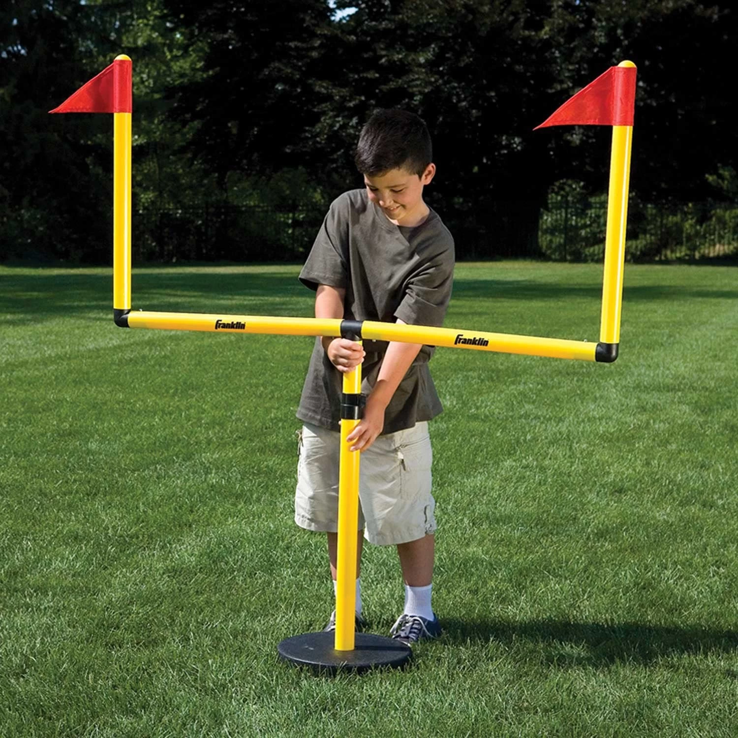 Franklin YOUTH FOOTBALL GOAL POST, BALL AND TEE - Image 3