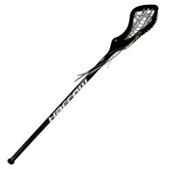 Harrow G71 ONE-PIECE LACROSSE STICK, STRUNG, BLACK/SILVER