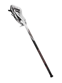 Harrow Hemi 40" One-Piece Lacrosse Stick, Strung Black/White