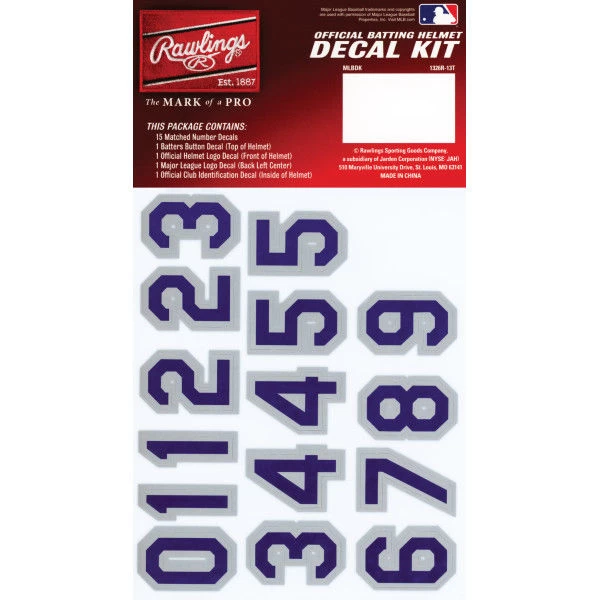 Rawlings MLB Colorado Rockies Decal Kit - Image 2
