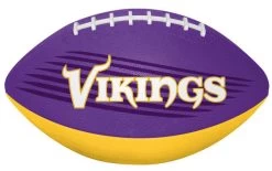 Rawlings NFL Minnesota Vikings Downfield Youth Football - Team Color Molded Rubber