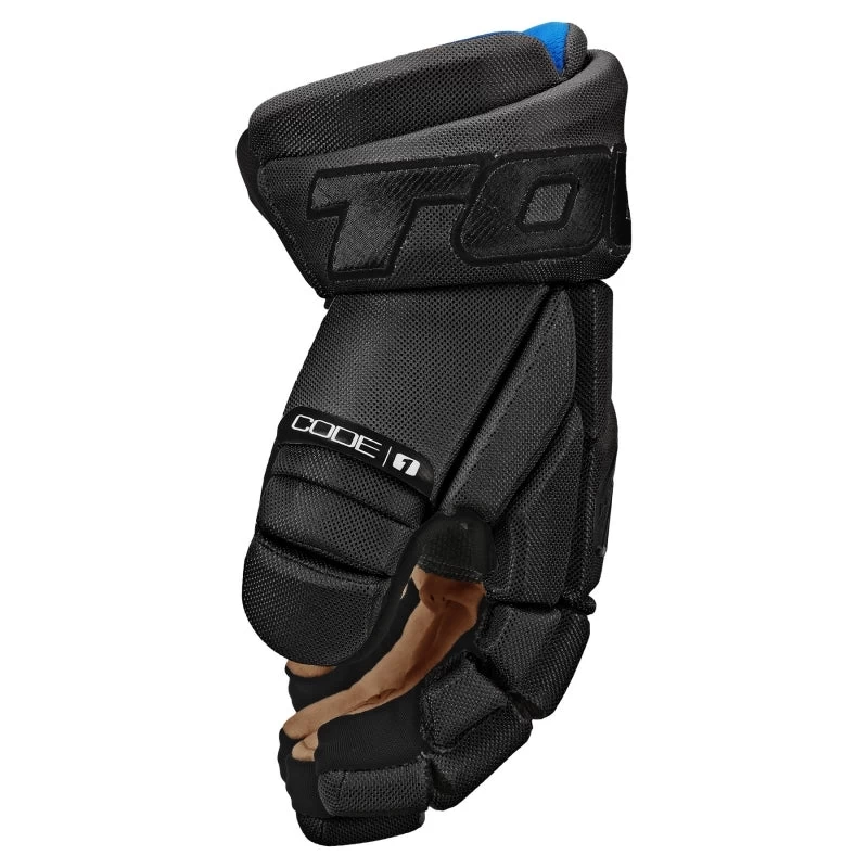 Tour Code 1 Hockey Gloves Black/Black - Image 2