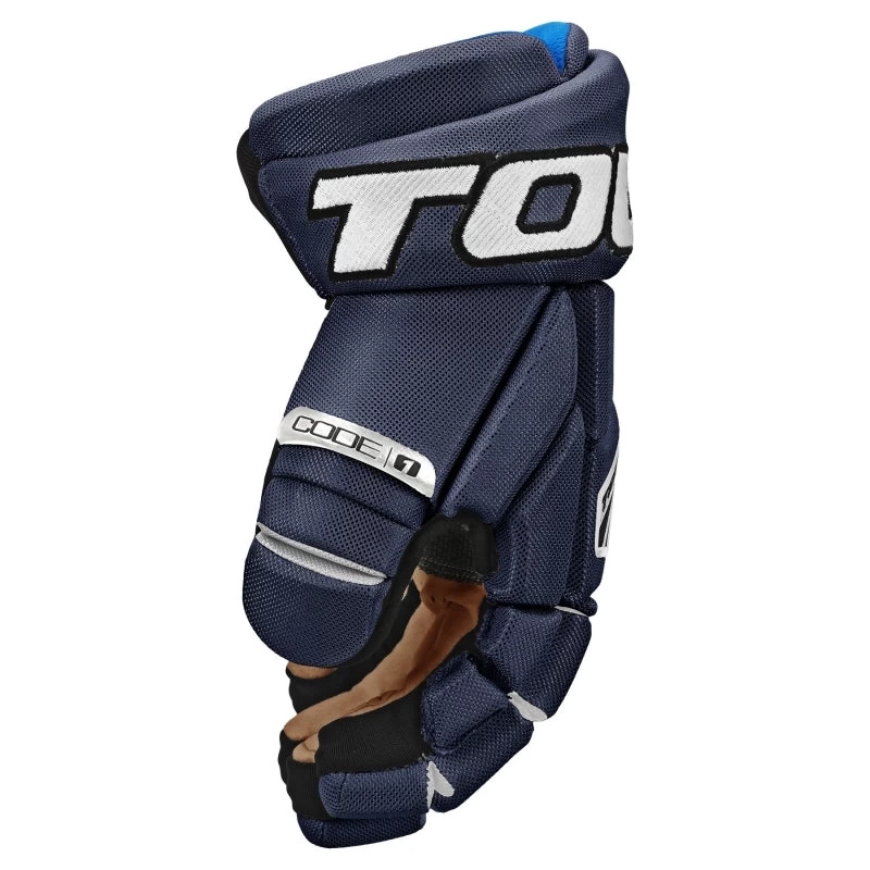 Tour Code 1 Hockey Gloves Blue/White - Image 2