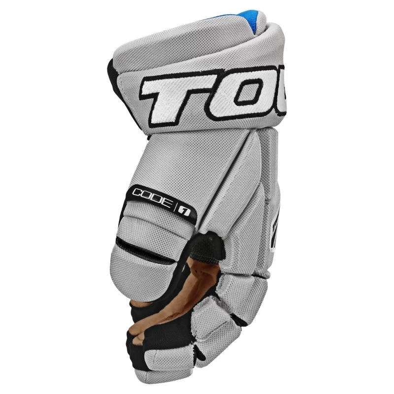 Tour Code 1 Hockey Gloves Grey&Black - Image 2