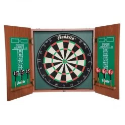 FRANKLIN BRISTLE DARTBOARD WITH CABINET